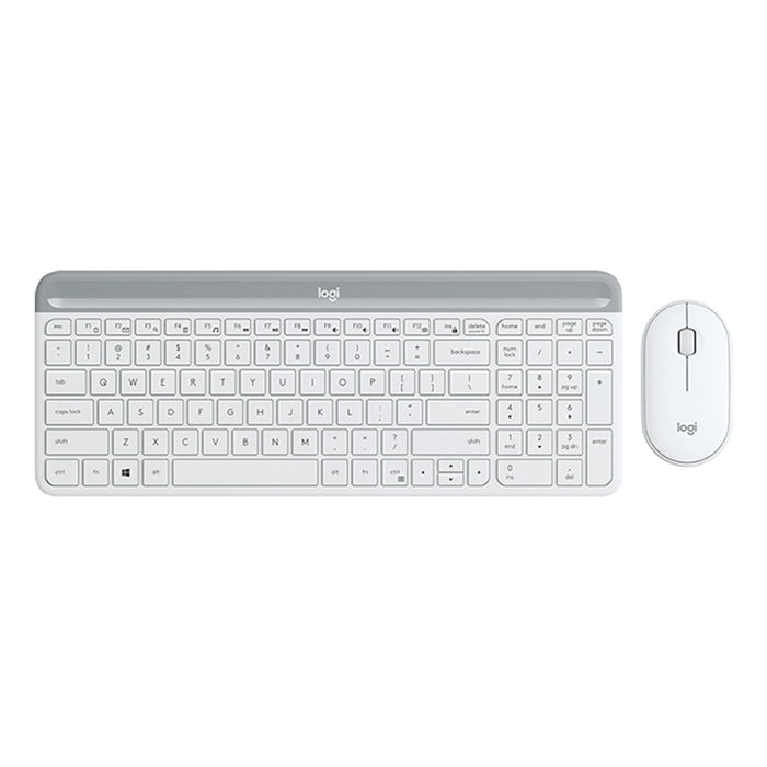 Logitech MK470 Wireless Keyboard Mouse Set for Quiet Productivity