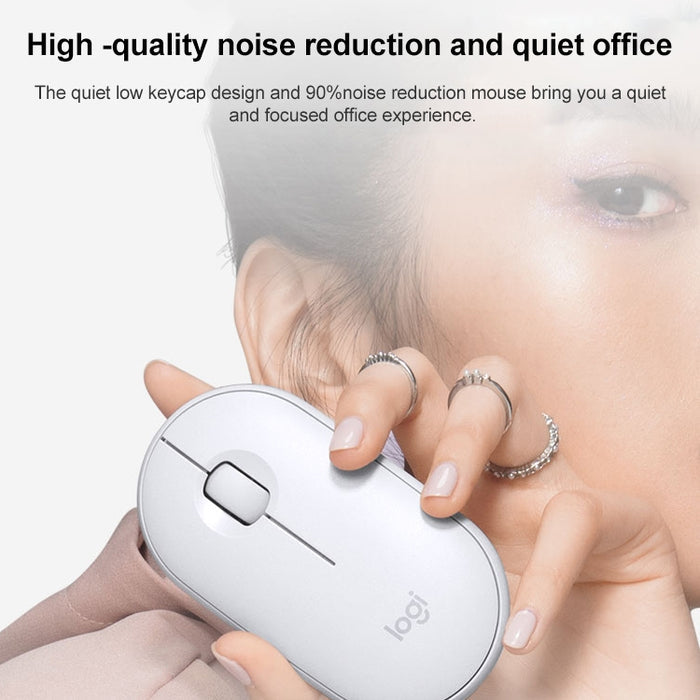 Logitech MK470 Wireless Keyboard Mouse Set for Quiet Productivity