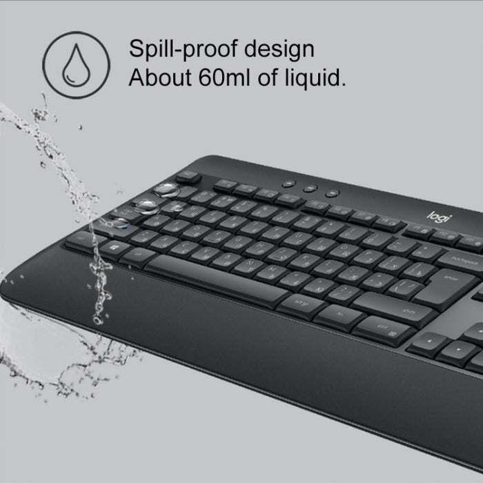 Logitech MK540 Mechanical Keyboard with CHERRY Blue Switch - Wired Backlit Compatible with Logitech MK540 Wireless Combo