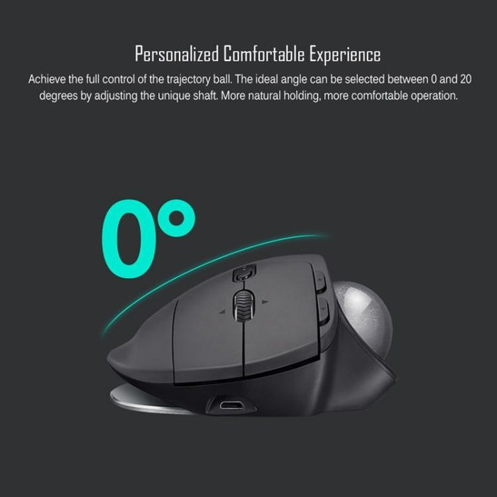 Logitech MX ERGO Trackball Mouse - 440DPI Bluetooth & Unifying Dual-mode Wireless Optical Mouse