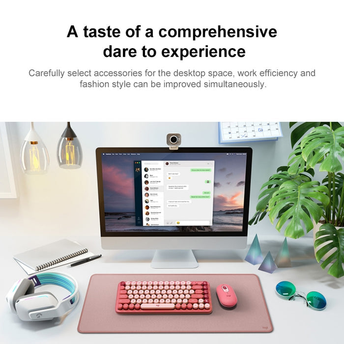Logitech POP KEYS Mechanical Keyboard - Round Button Bluetooth Design