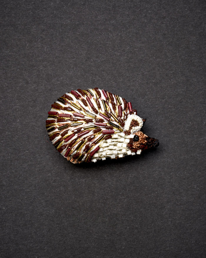 Long-Eared Hedgehog Brooch Pin - Trovelore