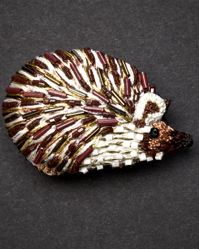 Long-Eared Hedgehog Brooch Pin - Trovelore