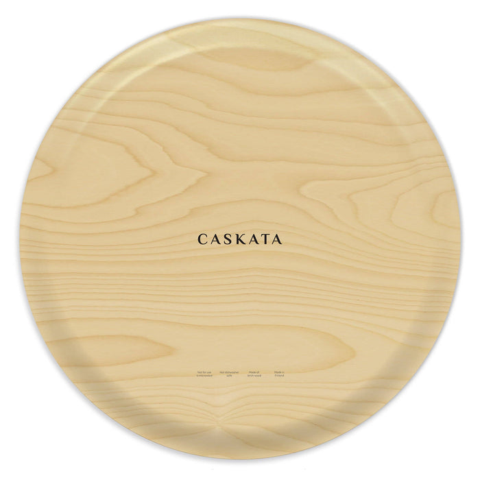 Lucy Large Round Birchwood Tray