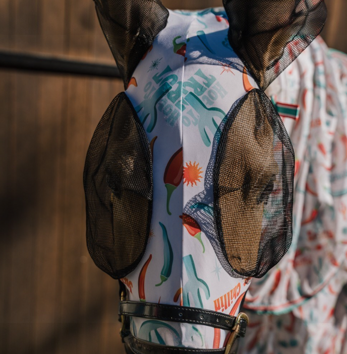 Lycra Fly Mask W/ Skirt - Wanneroo Stock Feeders