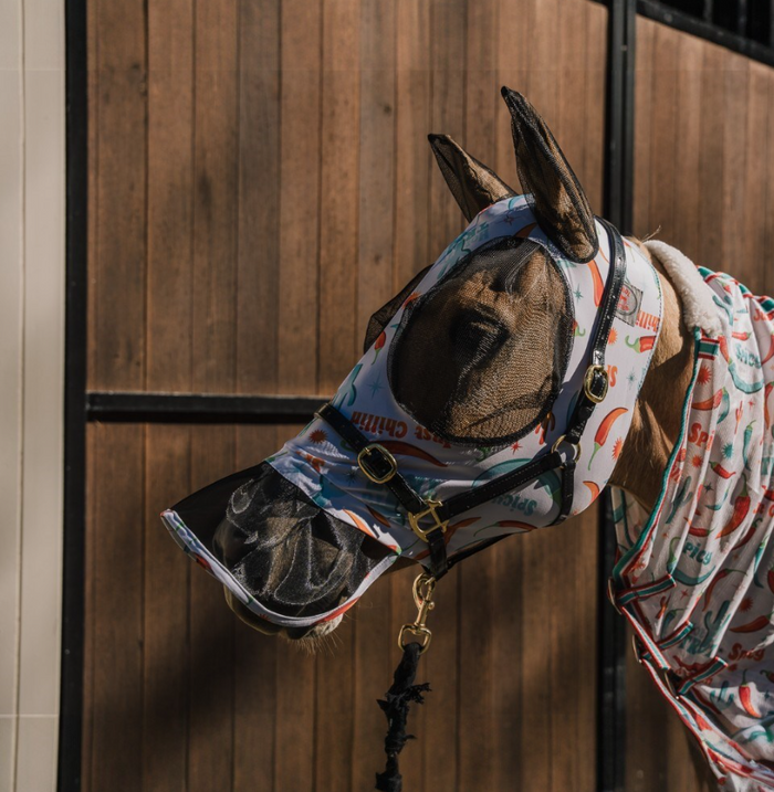 Lycra Fly Mask W/ Skirt - Wanneroo Stock Feeders
