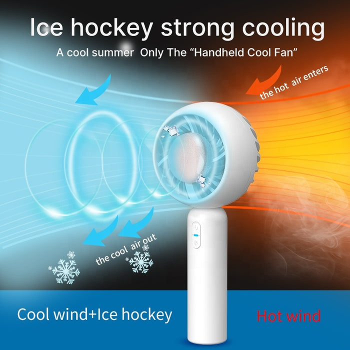 LYDARZ New Iced Semiconductor Cooling Fan – Desktop Handheld Fan for Summer - LYDARZ