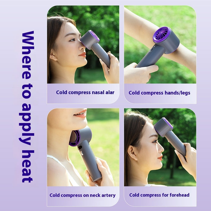 LYDARZ Refrigeration Handheld Fan – Portable Turbo Fan with 3000mAh Battery & Adjustable Wind Speeds - LYDARZ