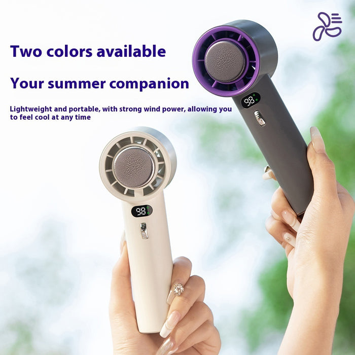 LYDARZ Refrigeration Handheld Fan – Portable Turbo Fan with 3000mAh Battery & Adjustable Wind Speeds - LYDARZ