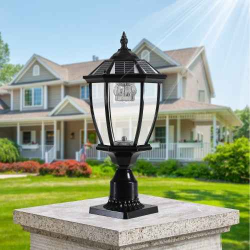 LYDARZ Solar Pillar Headlights With Dimmable LEDs - 2 Packs
