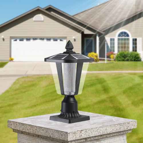 LYDARZ Solar Pillar Headlights With Dimmable LEDs 1-pack