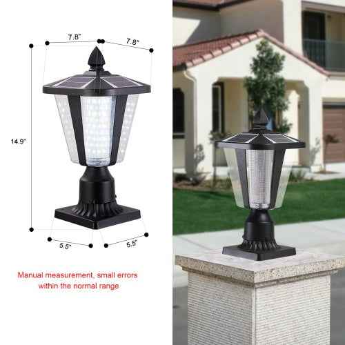 LYDARZ Solar Pillar Headlights With Dimmable LEDs 1-pack