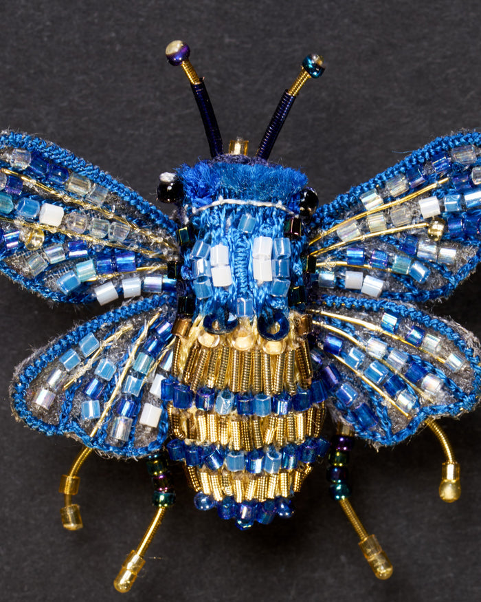 Mason Bee Beaded Brooch Pin - Trovelore