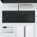 MC-818 Ultra-thin Wired Computer Keyboard with 82 Keys and Touch-pad
