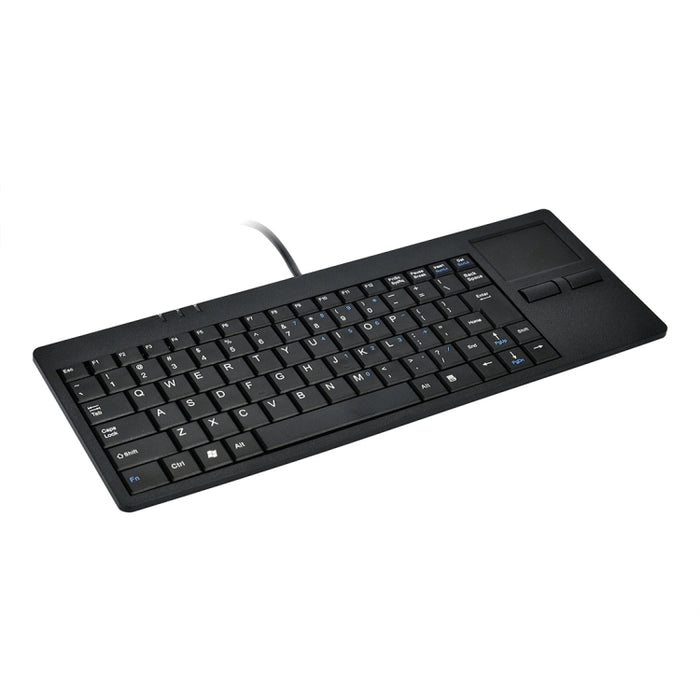 MC-818 Ultra-thin Wired Computer Keyboard with 82 Keys and Touch-pad
