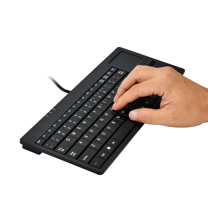 MC-818 Ultra-thin Wired Computer Keyboard with 82 Keys and Touch-pad