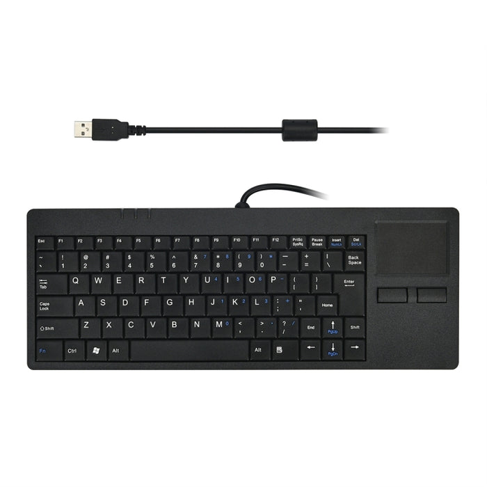 MC-818 Ultra-thin Wired Computer Keyboard with 82 Keys and Touch-pad