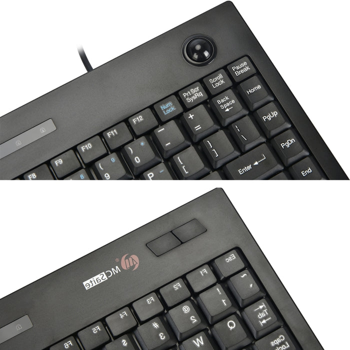 MC Saite MC-9712 Keyboard - Wired 88 Keys Multimedia Computer Keyboard with Trackball for Windows