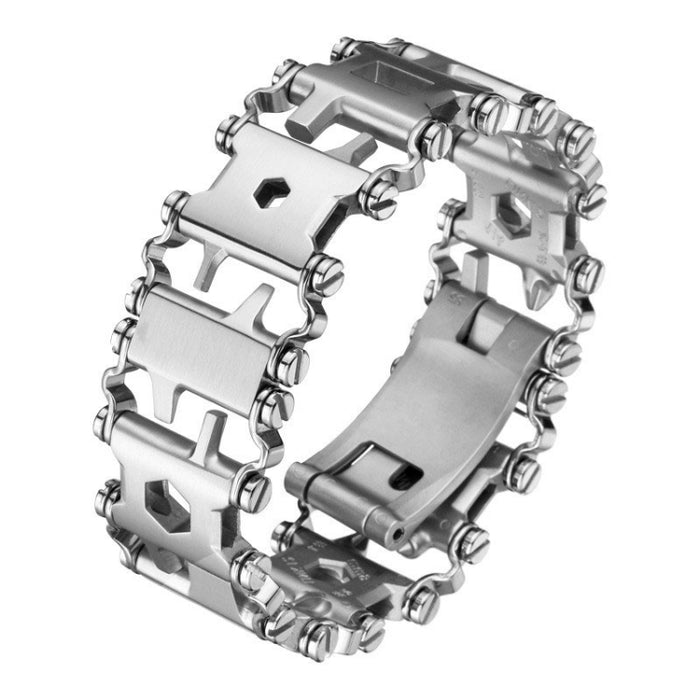Multifunctional Stainless Steel Survival Tool Bracelet for Men