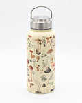 A Mushrooms 32 oz Steel Bottle with a Cognitive Surplus design on it.