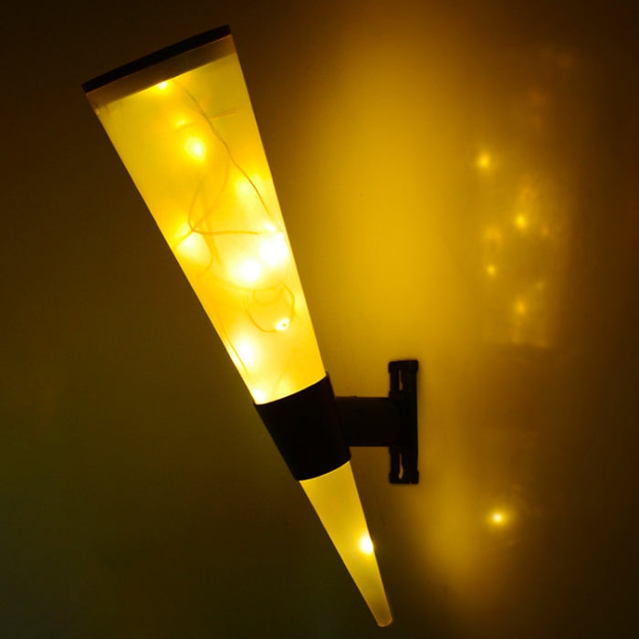 N231 Circular Cone Solar Wall Lamp for Outdoor Garden Landscape Lighting
