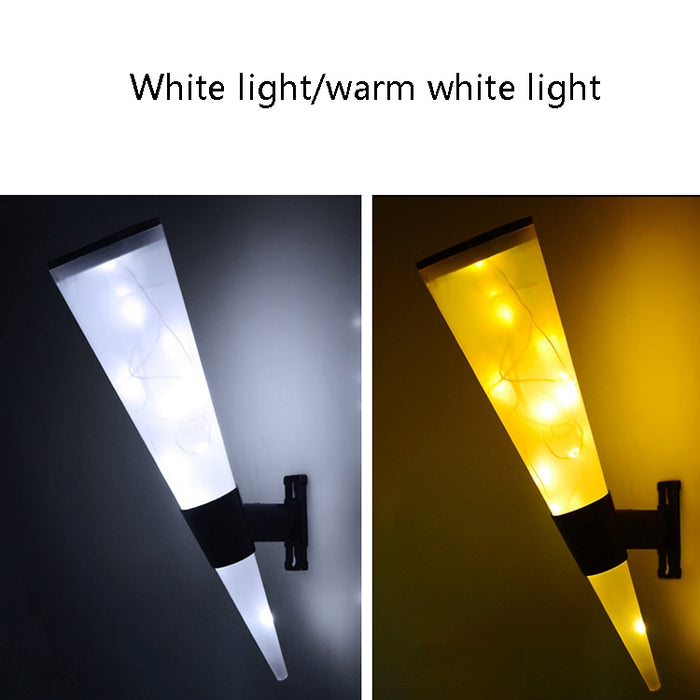 N231 Circular Cone Solar Wall Lamp for Outdoor Garden Landscape Lighting