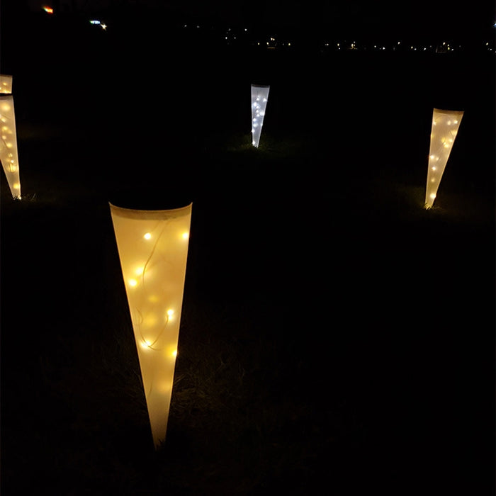 N231 Circular Cone Solar Wall Lamp for Outdoor Garden Landscape Lighting