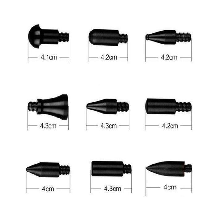 N8 Car Paintless Dent Removal Kit – 10 in 1 Fender Damage Repair Tools with Puller, Lifter, Arc Crowbar & Hook Rods