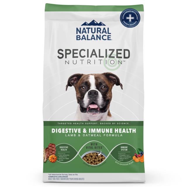 Natural Balance Digestive & Immune Health Lamb & Oatmeal Formula Dry Dog Food