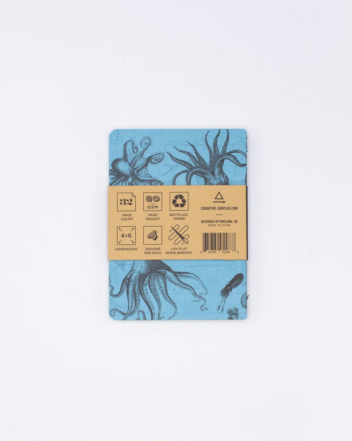 Natural Science Pocket Notebook 4-pack Cognitive Surplus