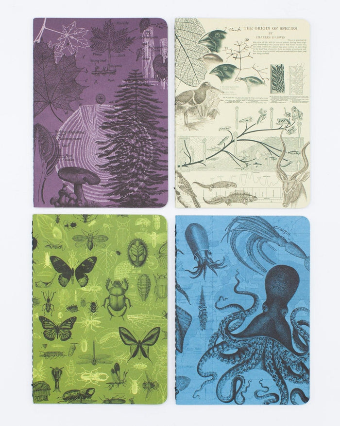 Natural Science Pocket Notebook 4-pack Cognitive Surplus