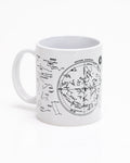 Night Sky Star Chart 11 oz Ceramic Mug Cognitive Surplus