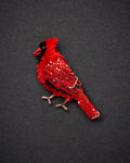Northern Cardinal Brooch Pin - Trovelore