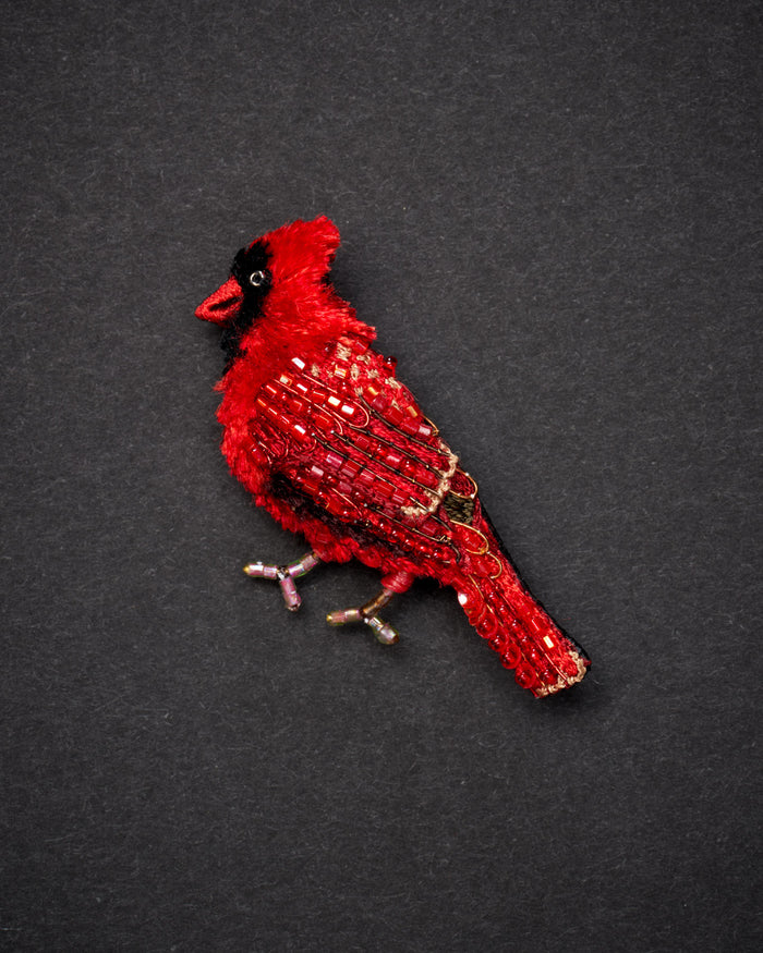 Northern Cardinal Brooch Pin - Trovelore