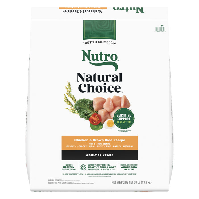 Nutro Natural Choice Adult Farm-Raised Chicken & Brown Rice Dry Dog Food