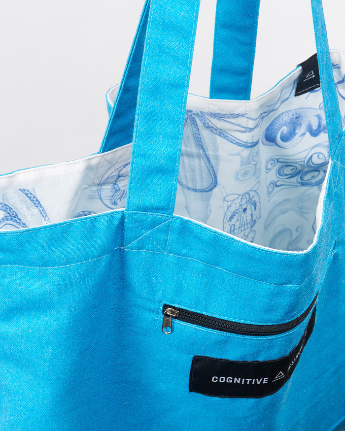 Octopus + Squid Shoulder Tote