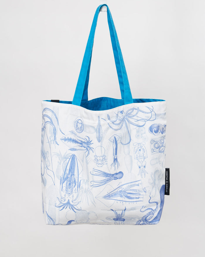 Octopus + Squid Shoulder Tote
