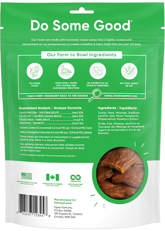 Open Farm Dehydrated Turkey Treats