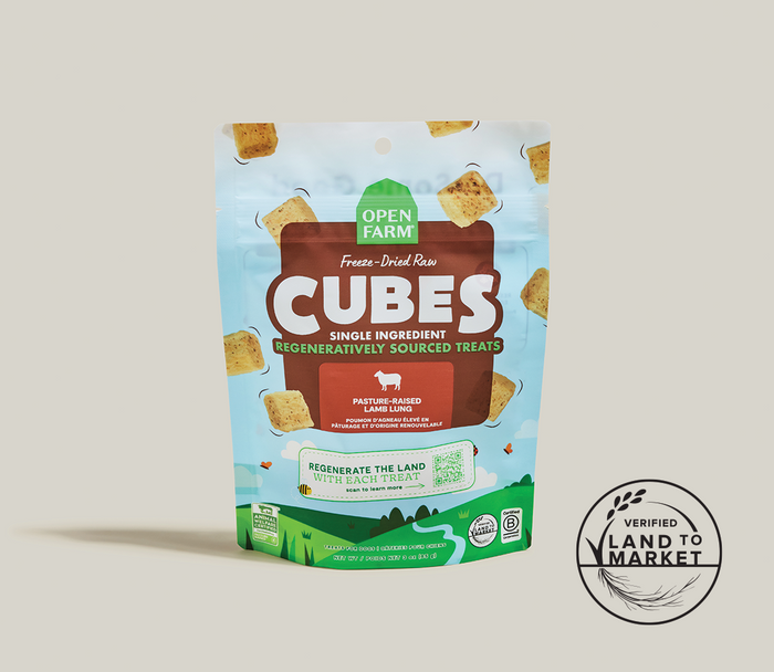 Open Farm Freeze Dried Raw Regeneratively Sourced Lamb Lung Treat for Dogs