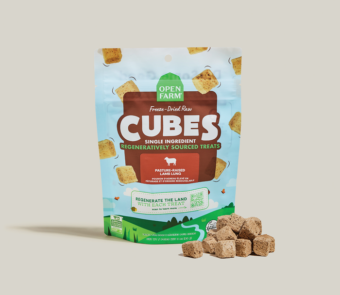 Open Farm Freeze Dried Raw Regeneratively Sourced Lamb Lung Treat for Dogs