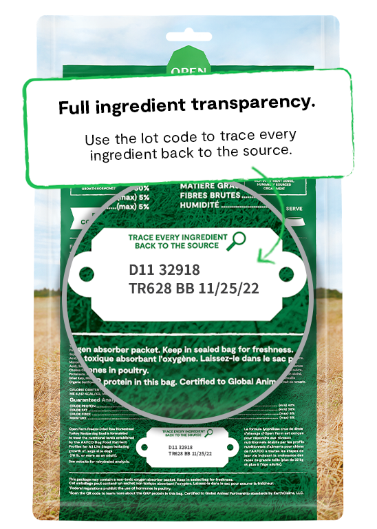 Open Farm Homestead Turkey Freeze Dried Raw Patties for Dogs