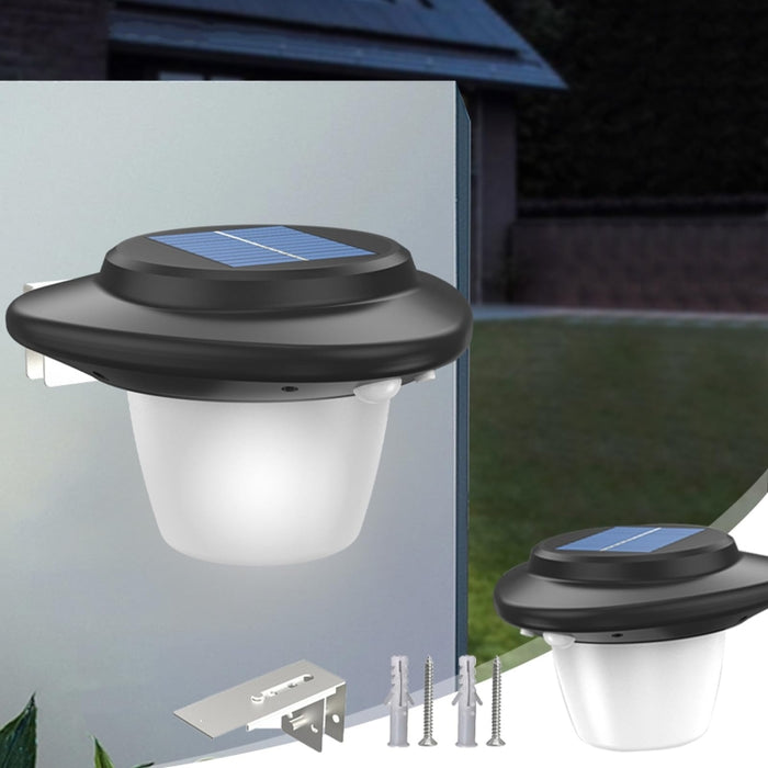 Outdoor Solar Wall Light with SMD White and Tungsten Warm Light for Patios