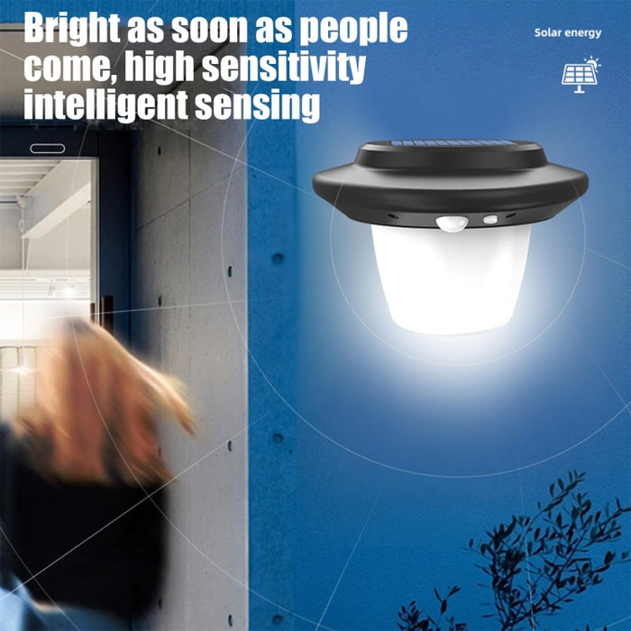 Outdoor Solar Wall Light with SMD White and Tungsten Warm Light for Patios