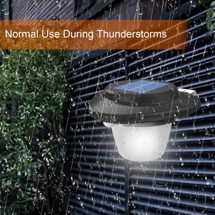Outdoor Solar Wall Light with SMD White and Tungsten Warm Light for Patios