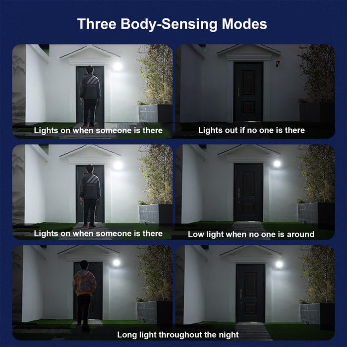 Outdoor Solar Wall Light with SMD White and Tungsten Warm Light for Patios