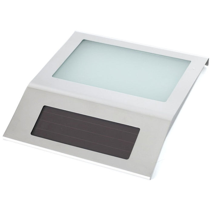 Outdoor Solar Wall Number Light - 2 LEDs Waterproof Stainless Steel House Number Fixture