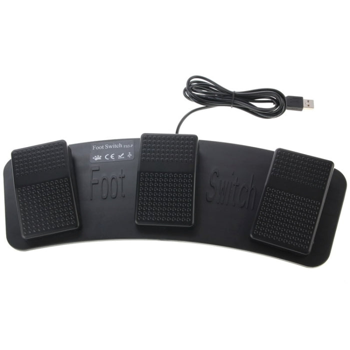 PC USB Foot Switch - Triple Action 2 Foot Switch Set