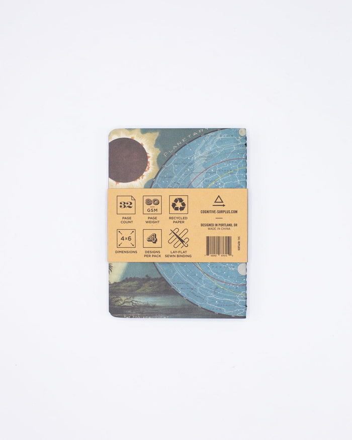 Planet Earth Pocket Notebook 4-pack Cognitive Surplus