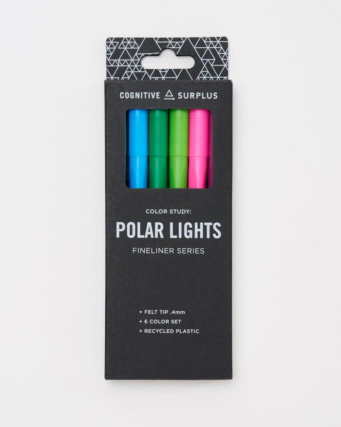 Polar Lights Fineliner Pens (Pack of 6)