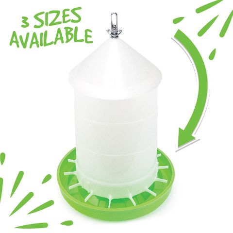 Poultry Feeder with Lid - Wanneroo Stock Feeders